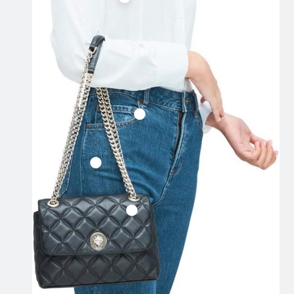 NWT KATE SPADE Natalia Medium Flap Shoulder Bag in black $429 tag attached - Picture 2 of 8